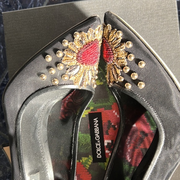 Dolce &Gabbana Lori leather embellished mesh pump - Picture 12 of 12